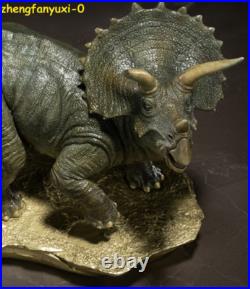 Limited 120 Triceratops Dinosaur Brass Statue Model Figure Collectible Display