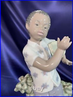 Lladro #5157 Bongo Beat Black Legacy Porcelain Figurine 9 HT