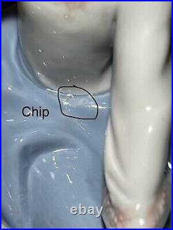 Lladro 5688 Dog' Best Friend Girl with Dog Porcelain Figurine Please Read