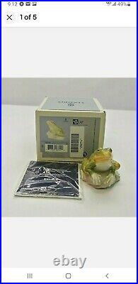 Lladro #6702 Nature's Observer In Box Green Frog Toad Spring Rare