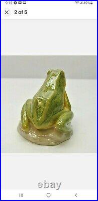 Lladro #6702 Nature's Observer In Box Green Frog Toad Spring Rare