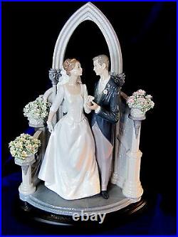 Lladro A Vow Of Love #1869 Brand Nib Bride & Groom Wedding Love Rare Save$$ F/sh
