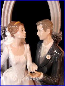 Lladro A Vow Of Love #1869 Brand Nib Bride & Groom Wedding Love Rare Save$$ F/sh