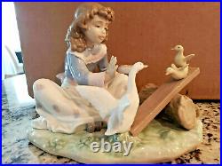 Lladro Barnyard See-saw- Mint Condition Rare