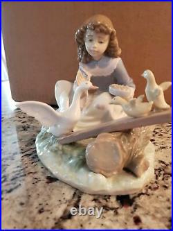 Lladro Barnyard See-saw- Mint Condition Rare