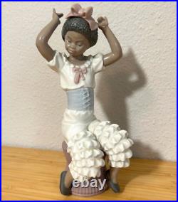 Lladro Black Legacy Collection #5160 Rhumba Dancing Girl Figurine