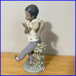 Lladro Black Legacy Porcelain Bongo Beat Carribean Boy 5157