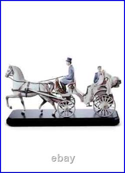 Lladro Bridal Carriage Couple Sculpture. Limited Edition