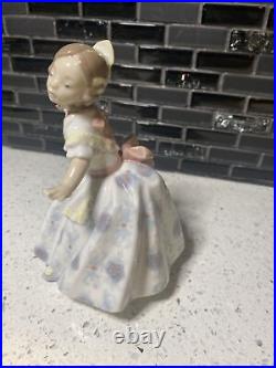 Lladro Figurine #5373 Teresita / Girl Dancing with Rose -RARE NO BOX