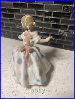 Lladro Figurine #5373 Teresita / Girl Dancing with Rose -RARE NO BOX