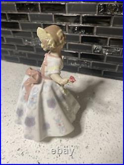 Lladro Figurine #5373 Teresita / Girl Dancing with Rose -RARE NO BOX