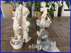 Lladro Figurine Collection 4 Pieces Retired Spain Vintage Rare