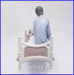 Lladro Figurine Just One More Father and Child Reading Bedtime Story #5889