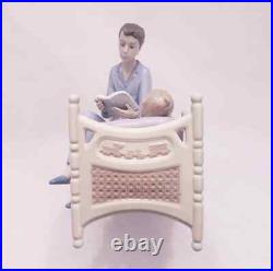 Lladro Figurine Just One More Father and Child Reading Bedtime Story #5889