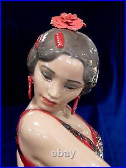 Lladro Flamenco Flair Woman (red) #8765 Brand New In Box Huge Dancer Save$$ F/sh
