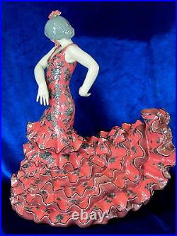 Lladro Flamenco Flair Woman (red) #8765 Brand New In Box Huge Dancer Save$$ F/sh