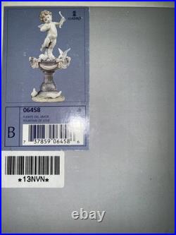 Lladro Fountain of Love Angel Porcelain Figurine 1998-2007 Retired with Box