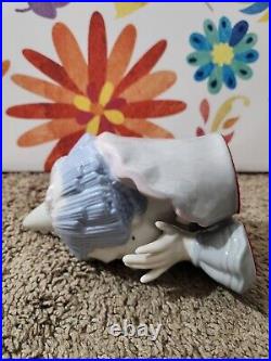 Lladro Jester Sad Clown Bust Porcelain Head Figurine 12 Excellent Condition