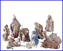 Lladro Nativity Set 11 Pcs MARY SAINT JOSEPH BABY JESUS THREE KING BRAND NEW