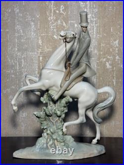 Lladro Porcelain Figurine Horse with Male Rider 1969-85 # 4515