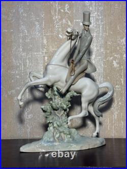 Lladro Porcelain Figurine Horse with Male Rider 1969-85 # 4515