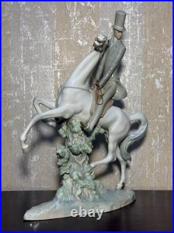 Lladro Porcelain Figurine Horse with Male Rider 1969-85 # 4515