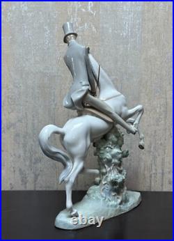 Lladro Porcelain Figurine Horse with Male Rider 1969-85 # 4515