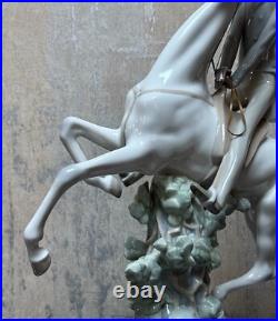 Lladro Porcelain Figurine Horse with Male Rider 1969-85 # 4515