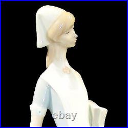 Lladro Professionals Nurse with Charts Porcelain Figurine, #4603, 14.25 High