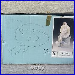 Lladro Sad Note #5586 Clown Saxophone Figurine withWooden Base and Original Box