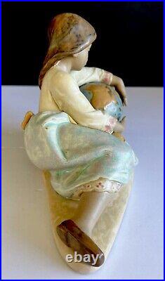 Lladro WORLD OF FANTASY Girl sitting with Globe #12292 EXTREMELY RARE