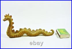 Loch Ness Monster Nessie, Vintage Handmade Woodenware Carved Figurine! (f009)