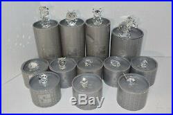 Lot 12 Swarovski Silver Crystal Figurines in Boxes Dog Owl Bear Elephant Rabbit