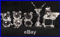 Lot 33 Crystal Figurines Swarovski, Zoo, Iris Art++Porcupine, Chick, Bear, Seal, Owl++