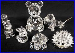 Lot 33 Crystal Figurines Swarovski, Zoo, Iris Art++Porcupine, Chick, Bear, Seal, Owl++
