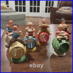 Lot 6 Vintage Erzgebirge Wendt & Kuhn Expertic East Germany Napkin Rings