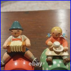 Lot 6 Vintage Erzgebirge Wendt & Kuhn Expertic East Germany Napkin Rings