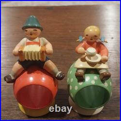 Lot 6 Vintage Erzgebirge Wendt & Kuhn Expertic East Germany Napkin Rings