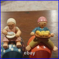 Lot 6 Vintage Erzgebirge Wendt & Kuhn Expertic East Germany Napkin Rings