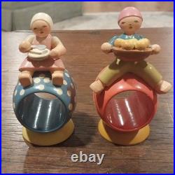 Lot 6 Vintage Erzgebirge Wendt & Kuhn Expertic East Germany Napkin Rings