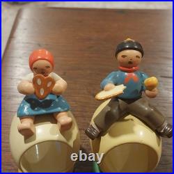 Lot 6 Vintage Erzgebirge Wendt & Kuhn Expertic East Germany Napkin Rings
