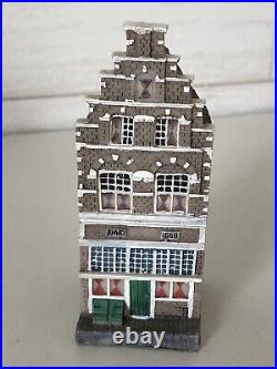 Lot Of 8 Vintage Mini Dutch Amsterdam Canal Houses Jacob Blokker