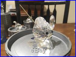 Lot of 5 Retired Swarovski Crystal Figures Rare Mouse Dog Squirrel Duck Rabbit