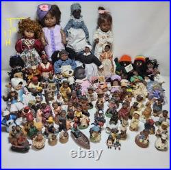 Lot of 73 african american vintage figurines dolls plush 80s mixed signed #s Lot of 73 african american vintage figurines dolls plush 80s mixed signed #s