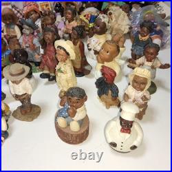 Lot of 73 african american vintage figurines dolls plush 80s mixed signed #s Lot of 73 african american vintage figurines dolls plush 80s mixed signed #s