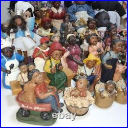 Lot of 73 african american vintage figurines dolls plush 80s mixed signed #s Lot of 73 african american vintage figurines dolls plush 80s mixed signed #s