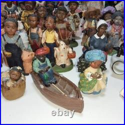 Lot of 73 african american vintage figurines dolls plush 80s mixed signed #s Lot of 73 african american vintage figurines dolls plush 80s mixed signed #s