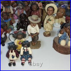 Lot of 73 african american vintage figurines dolls plush 80s mixed signed #s Lot of 73 african american vintage figurines dolls plush 80s mixed signed #s