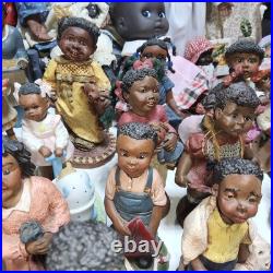 Lot of 73 african american vintage figurines dolls plush 80s mixed signed #s Lot of 73 african american vintage figurines dolls plush 80s mixed signed #s