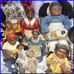 Lot of 73 african american vintage figurines dolls plush 80s mixed signed #s Lot of 73 african american vintage figurines dolls plush 80s mixed signed #s